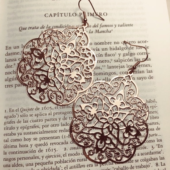Alquimia Jewelry - 3 /35 LARGE ROSE GOLD MOROCCO EARRINGS